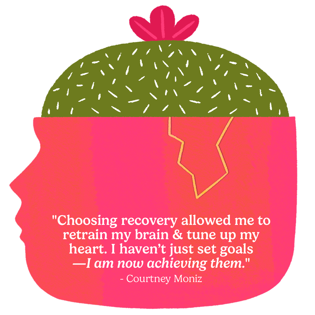 Choosing recovery allowed me to retrain my brain and tune up my heart. I haven’t just set goals—I am now achieving them
